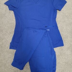 Blue Scrub Set